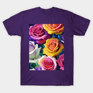 Colorful Roses T-Shirt